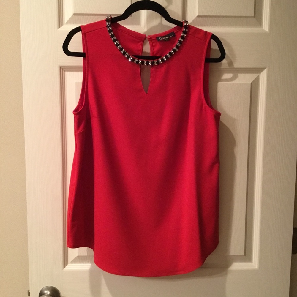 Dalia Women’s Sleeveless Party Studded Blouse